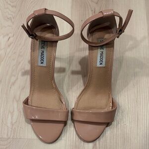 Steve Madden Nude Heeled Sandals Size 6.5M